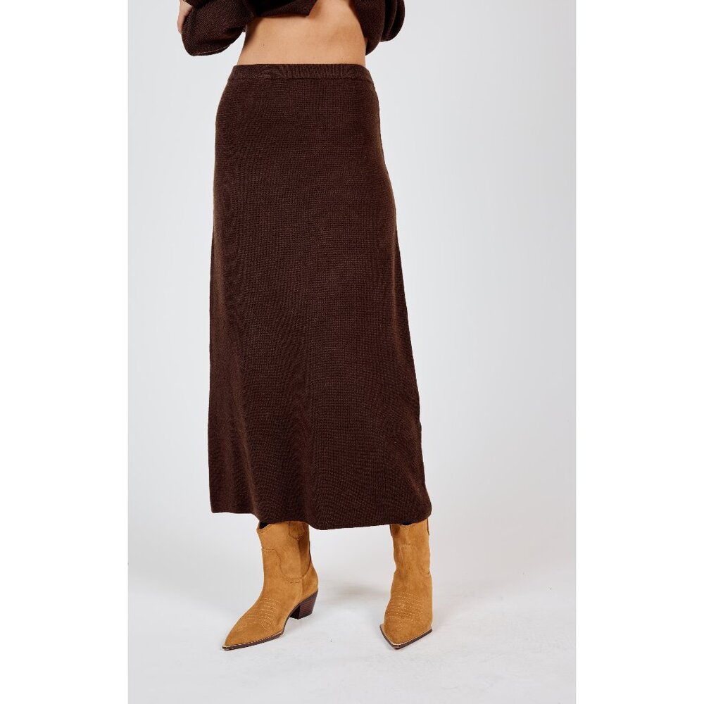 Night Air Knit Maxi Skirt